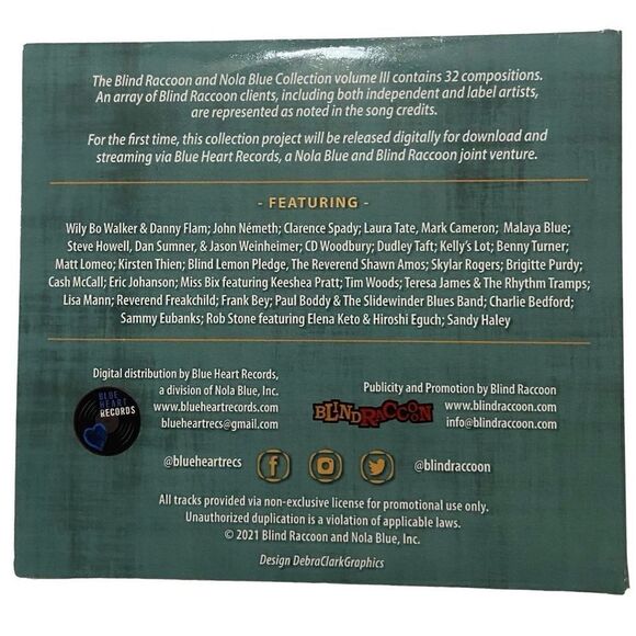 Blind Raccoon & Nola Blue Collection Volume III ( 2x CD, 2021) Rare - Picture 2 of 8